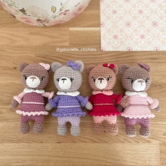 Bundle mini forest animals amigurumi by Galounette Crochete