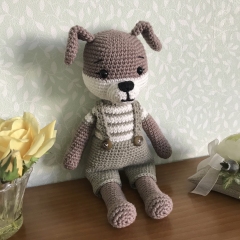 Gus, the dog amigurumi pattern by Galounette Crochete