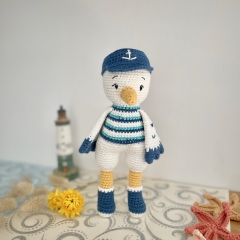 Gwendal, the seagull amigurumi pattern by Galounette Crochete