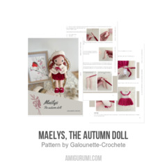 Maelys, the autumn doll amigurumi pattern by Galounette Crochete