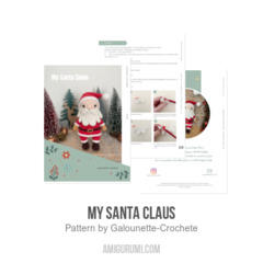 My Santa Claus amigurumi pattern by Galounette Crochete