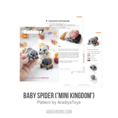 Baby Spider ('Mini Kingdom') amigurumi pattern by AradiyaToys