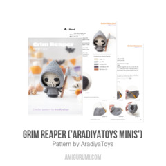 Grim Reaper ('AradiyaToys Minis') amigurumi pattern by AradiyaToys