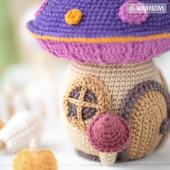 Mushroom House ('Mini Kingdom') amigurumi pattern by AradiyaToys