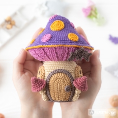 Mushroom House ('Mini Kingdom') amigurumi pattern by AradiyaToys