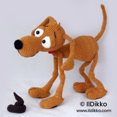 Doug the dog amigurumi pattern by IlDikko