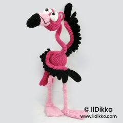 Fernando el Flamenco amigurumi pattern by IlDikko