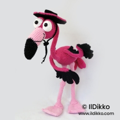 Fernando el Flamenco amigurumi pattern by IlDikko