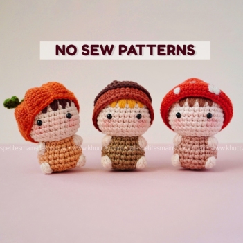 The Mini Autumn Friends amigurumi pattern by Khuc Cay