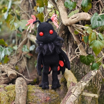 Soba the Mothman amigurumi pattern by LittleEllies_Handmade