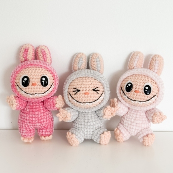 Labubu, the smiling bunny amigurumi pattern by melealine