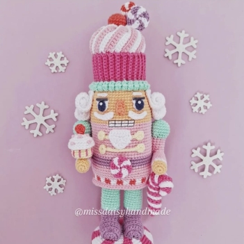 The Candy Nutcracker amigurumi pattern by Miss Daisy Handmade