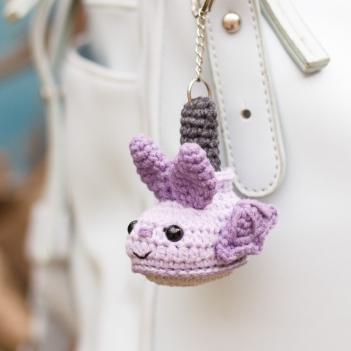 Halloween Bat Boot Keychain amigurumi pattern by Planet Piu