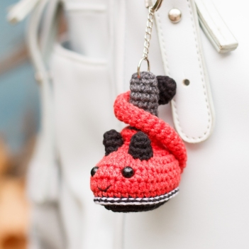 Halloween Lucifer Boot Keychain amigurumi pattern by Planet Piu