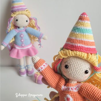 Doll Robin and Outfit Joy amigurumi pattern by Schipper Amigurumi