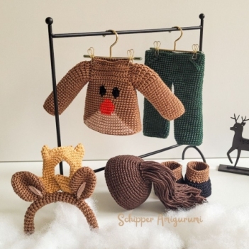 Outfit Dancer for doll Robin amigurumi pattern by Schipper Amigurumi