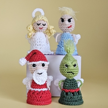 Set of 4 Angel  amigurumi pattern by SaphirhaseDesign
