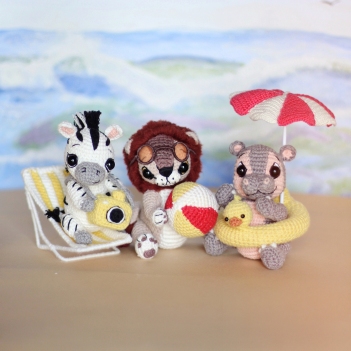 3 in 1 Crochet Summer bundle amigurumi pattern by Loopy Pattern