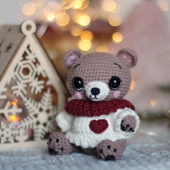 Bear Nutella amigurumi pattern by Loopy Pattern