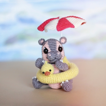 Hippo Fiona amigurumi pattern by Loopy Pattern