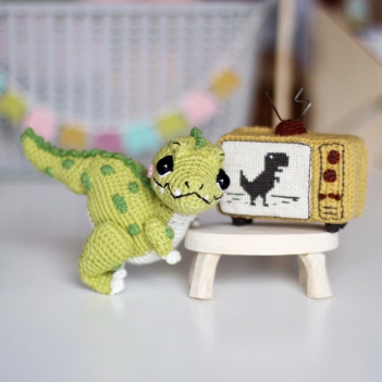 Dinosaur Tyrannosaurus Oliver amigurumi pattern by Loopy Pattern