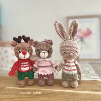 Bundle mini forest animals amigurumi pattern by Galounette Crochete
