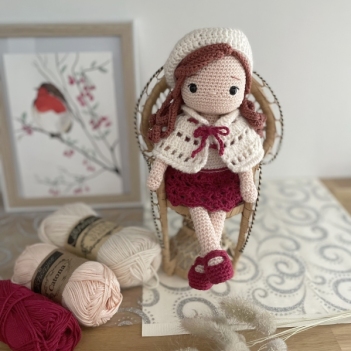 Maelys, the autumn doll amigurumi pattern by Galounette Crochete