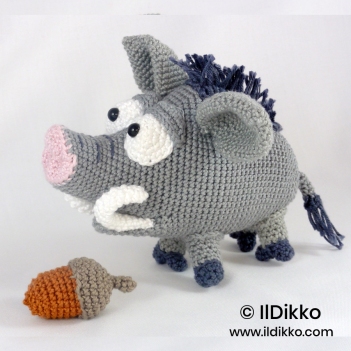 Wilbur the Wild Boar amigurumi pattern by IlDikko