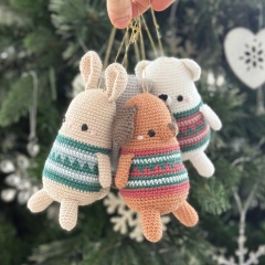Christmas Animals amigurumi by Amour Fou