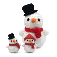 Cute Snowman  amigurumi pattern by DIY Fluffies