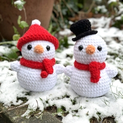 Cute Snowman  amigurumi pattern by DIY Fluffies