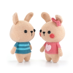 Emily & George the Bunnies amigurumi pattern by DIY Fluffies