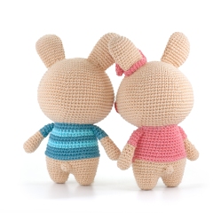 Emily & George the Bunnies amigurumi by DIY Fluffies