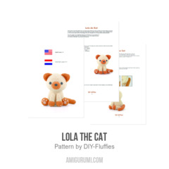 Lola the Cat amigurumi pattern by DIY Fluffies