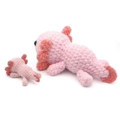 Lucy the Axolotl  amigurumi pattern by DIY Fluffies