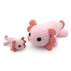 Lucy the Axolotl  amigurumi by DIY Fluffies