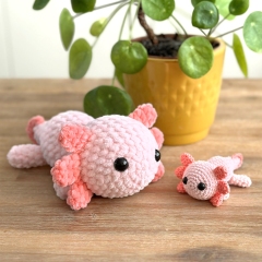 Lucy the Axolotl  amigurumi pattern by DIY Fluffies