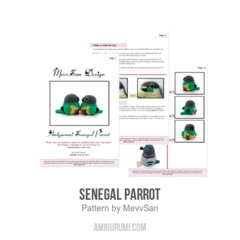 Senegal Parrot amigurumi pattern by MevvSan