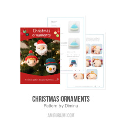 Christmas Ornaments amigurumi pattern by Diminu