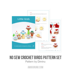 No Sew Crochet Birds Pattern Set amigurumi pattern by Diminu