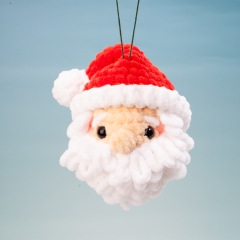 Santa Claus Christmas ornament amigurumi pattern by Diminu