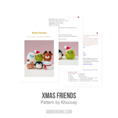Xmas Friends amigurumi pattern by Khuc Cay