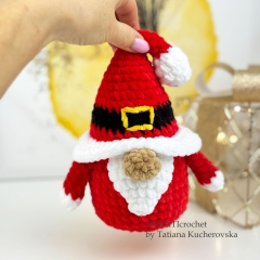 Christmas Santa Gnome amigurumi by TANATIcrochet