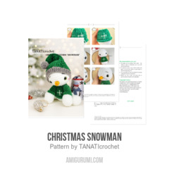 Christmas Snowman amigurumi pattern by TANATIcrochet