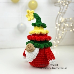 Christmas Tree Gnome amigurumi pattern by TANATIcrochet