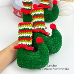 Elf boots for chair amigurumi by TANATIcrochet