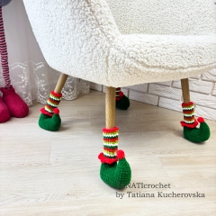 Elf boots for chair amigurumi pattern by TANATIcrochet