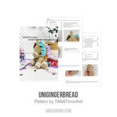 UniGingerbread amigurumi pattern by TANATIcrochet