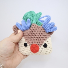 Reindeer Treat Bag amigurumi by Smiley Crochet Things