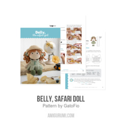 Belly, safari doll amigurumi pattern by GatoFio